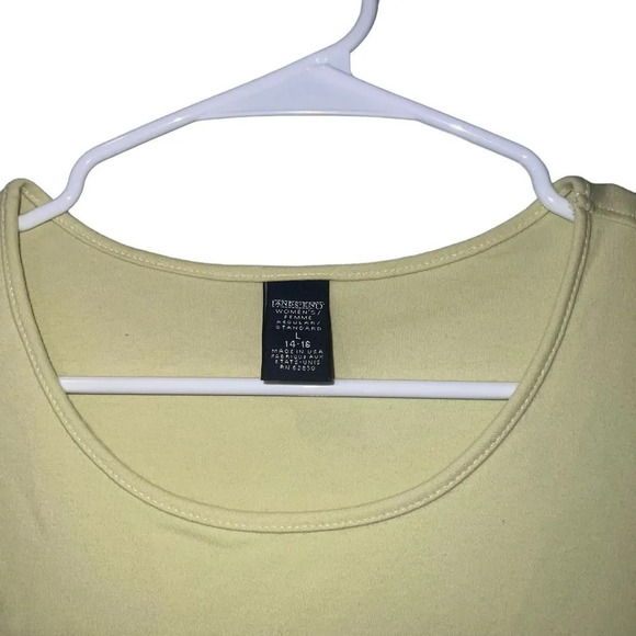 Land's End‎ Yellow Fit and Flare Dress Size Large - Picture 2 of 3